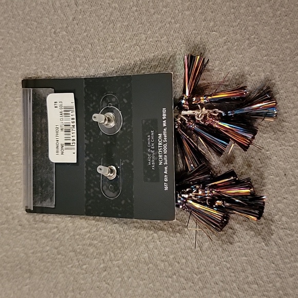 Melrose and Market Rainbow Gem Fringe Earrings - Picture 2 of 2